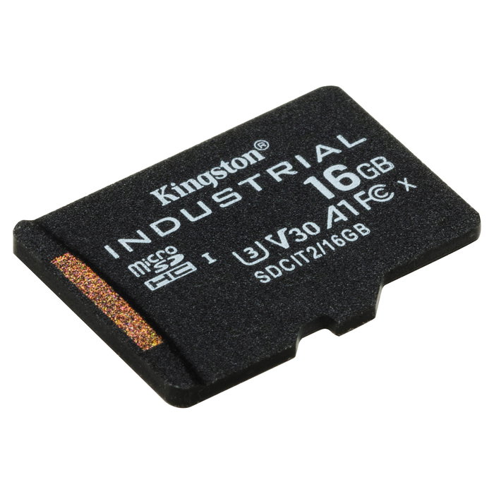 Kingston Tarjeta microSDHC Industrial 16GB Clase 10 UHS-I U3 A1 100MB/s + Adaptador SD