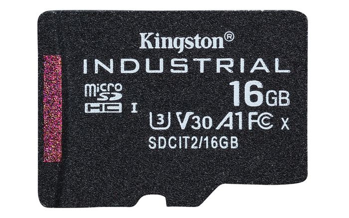 Kingston Tarjeta microSDHC Industrial 16 GB con adaptador SD