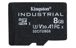 Kingston Technology Tarjeta microSDHC Industrial 8GB Clase 10 UHS-I pSLC - Lectura 100 MB/s, Escritura 80 MB/s, Paquete Individual