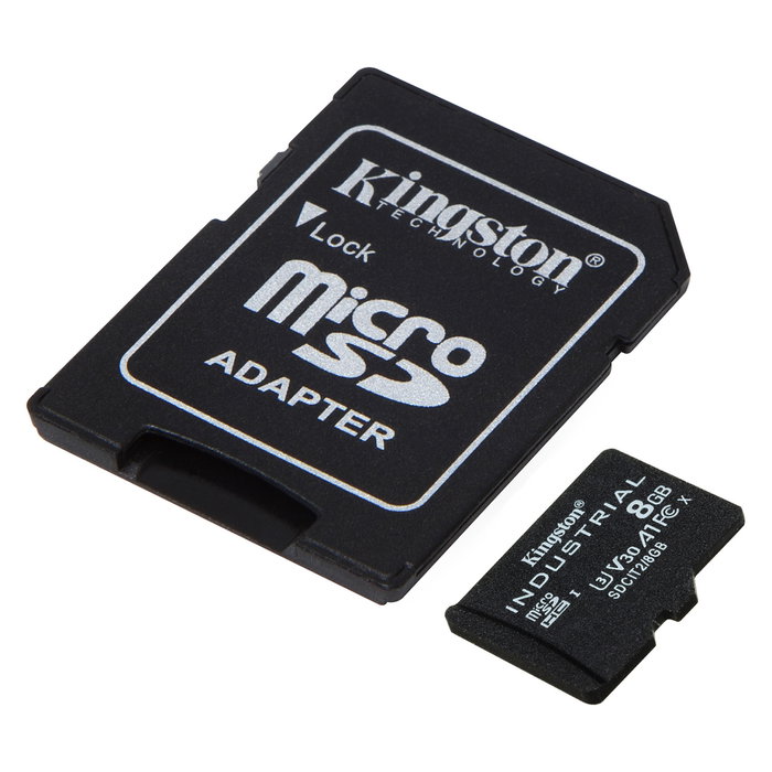 Kingston MicroHC 8GB Industrial C10 100MB/s con Adaptador SD