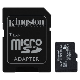 Kingston MicroHC 8GB Industrial C10 100MB/s con Adaptador SD