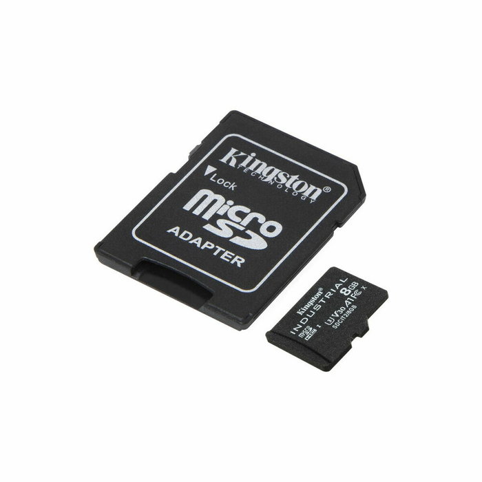Kingston Industrial microSDHC 8GB Clase 10 A1 pSLC + Adaptador SD Kingston Industrial microSDHC 8GB Clase 10 A1 pSLC + Adaptador SD