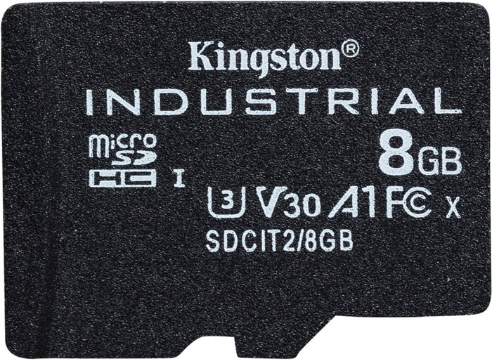 Kingston Industrial microSDHC 8GB Clase 10 A1 pSLC + Adaptador SD Kingston Industrial microSDHC 8GB Clase 10 A1 pSLC + Adaptador SD