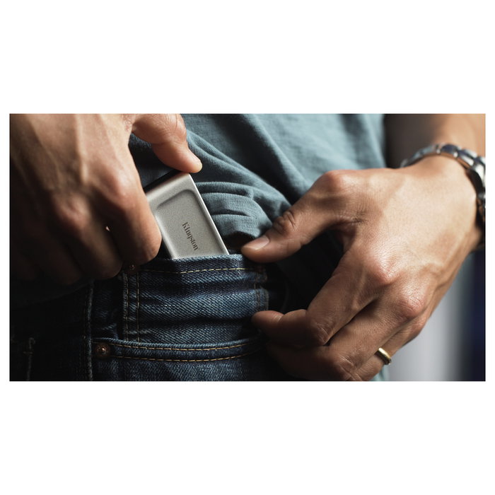 Kingston XS2000 500GB SSD Externo USB-C Negro, Plata
