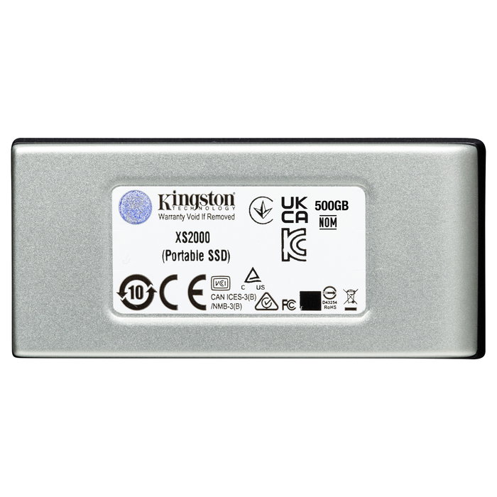 Kingston XS2000 500GB SSD Externo USB-C Negro, Plata