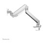 NewStar NM-D775SILVERPLUS Brazo de Monitor de Escritorio con Resorte de Gas, para Pantallas Curvas/Planas de 10 a 49 Pulgadas, Hasta 18 kg, Plata