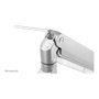 NewStar NM-D775SILVERPLUS Brazo de Monitor de Escritorio con Resorte de Gas, para Pantallas Curvas/Planas de 10 a 49 Pulgadas, Hasta 18 kg, Plata