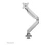 NewStar NM-D775SILVERPLUS Brazo de Monitor de Escritorio con Resorte de Gas, para Pantallas Curvas/Planas de 10 a 49 Pulgadas, Hasta 18 kg, Plata