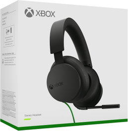 Microsoft Xbox Stereo Headset Negro con Micrófono Plegable y Dolby Atmos