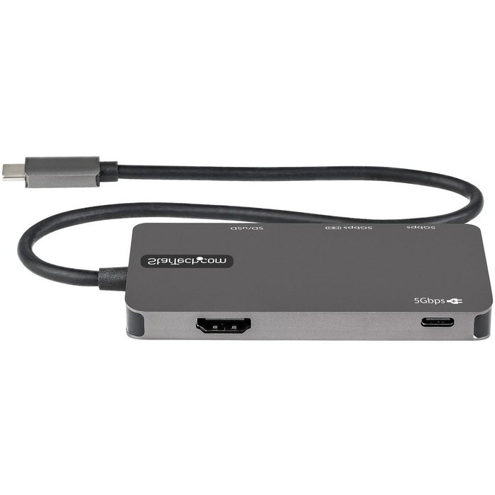 Startech Docking Station USB C a HDMI 4K con 100W PD, SD, microSD y USB 3.0 Startech Docking Station USB C a HDMI 4K con 100W PD, SD, microSD y USB 3.0