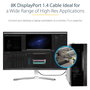 StarTech.com Cable DisplayPort 1.4 de 4m, 8K 60Hz HDR10, 4K 120Hz