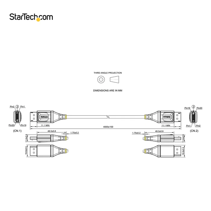 Cable DisplayPort Startech DP14VMM4M 4 m
