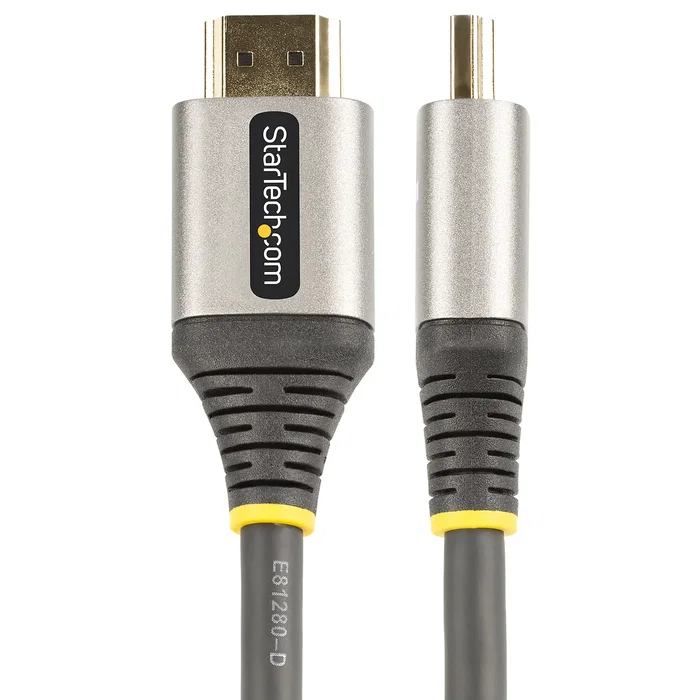 StarTech.com Cable HDMI Premium Certificado HDMMV2M 2m - 4K Ultra HD a 60Hz, HDR10, ARC, Ethernet, Conectores Bañados en Oro
