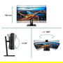 Philips 345B1C/00 Monitor Curvo 34" WQHD (3440x1440) 100Hz 4ms VA, USB-C Hub, Altavoces, VESA, HDMI/DP, Negro