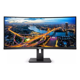 Philips 345B1C - Monitor Curvo 86.4 cm (34") WQHD 3440x1440, 21:9, 100Hz, 4ms, Panel VA, 1500R, Altavoces, HDMI, DisplayPort, USB Hub, VESA, Negro