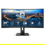 Philips 345B1C/00 Monitor Curvo 34" WQHD (3440x1440) 100Hz 4ms VA, USB-C Hub, Altavoces, VESA, HDMI/DP, Negro