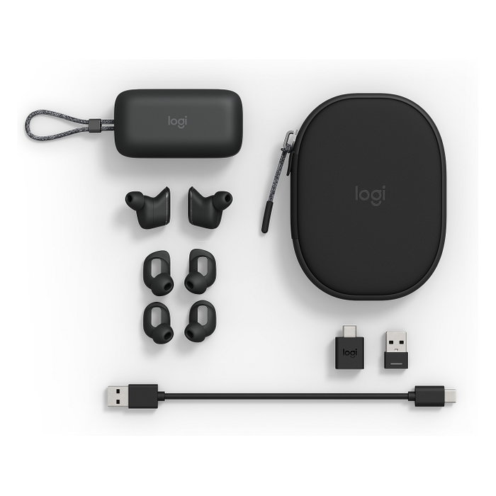 Logitech Zone True Wireless auriculares inalámbricos con micrófono, OEM 985-001082 Logitech Zone True Wireless auriculares inalámbricos con micrófono, OEM 985-001082
