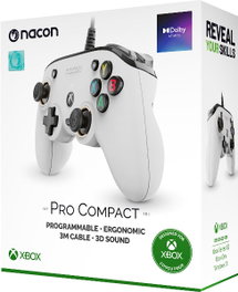 Nacon Controller Pro Compact Blanco para Xbox y Windows 10