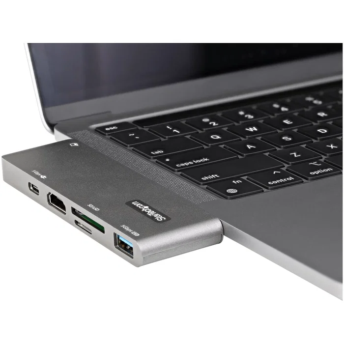StarTech.com DKT30CMHSDPD Adaptador Multipuerto USB-C a HDMI 4K 30Hz, USB 3.2 Gen 1, PD 100W, Lector SD/MicroSD, Compatible con MacBook Pro/Air (Intel y M1-M5), ChromeOS, PC