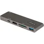 StarTech.com DKT30CMHSDPD Adaptador Multipuerto USB-C a HDMI 4K 30Hz, USB 3.2 Gen 1, PD 100W, Lector SD/MicroSD, Compatible con MacBook Pro/Air (Intel y M1-M5), ChromeOS, PC