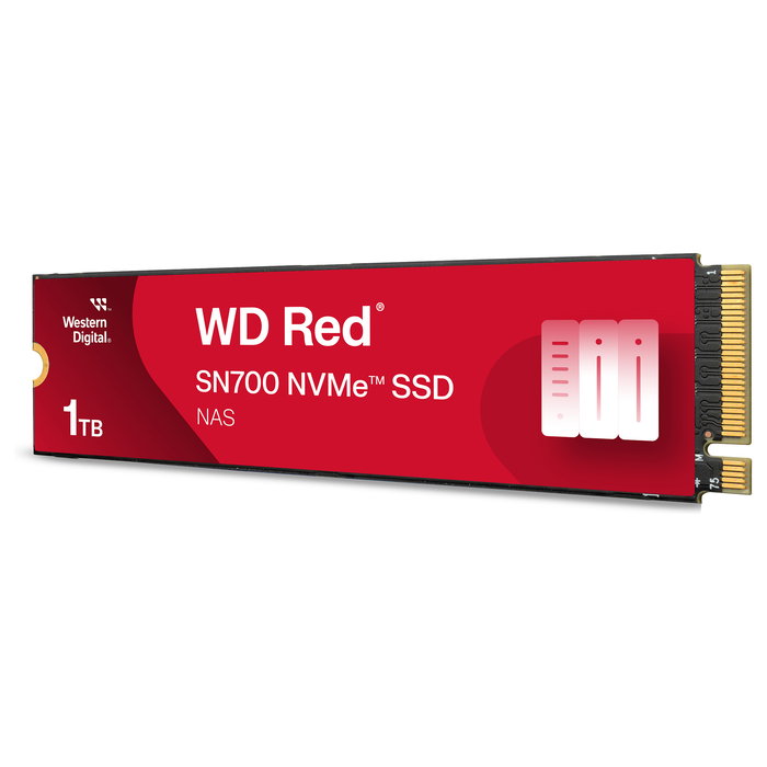 Western Digital WD Red SN700 1TB NVMe M.2 PCIe 3.0 x4 SSD para NAS - Velocidad Lectura 3430 MB/s, Escritura 3000 MB/s