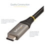 StarTech.com Cable USB-C de 50 cm, 10 Gbps, 100W PD, Negro/Gris