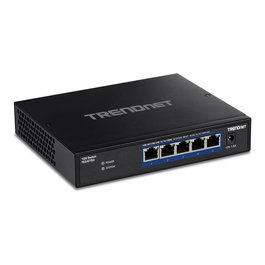 TRENDnet TEG-S750 Switch Gigabit 10G de 5 Puertos Ethernet (100/1000/10000) Negro