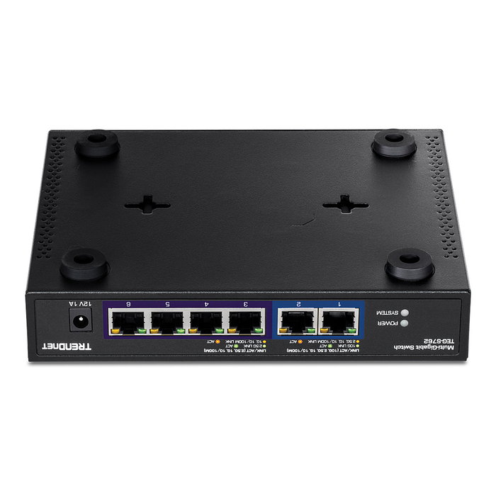 TRENDnet TEG-S762 Switch Multi-Gigabit de 6 puertos, Negro TRENDnet TEG-S762 Switch Multi-Gigabit de 6 puertos, Negro