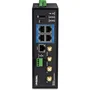 TRENDnet TI-W100 Router Inalámbrico Industrial Gigabit Ethernet AC1200, Doble Banda 2.4GHz/5GHz, 4 Puertos LAN, Carcasa Metálica IP30, Negro