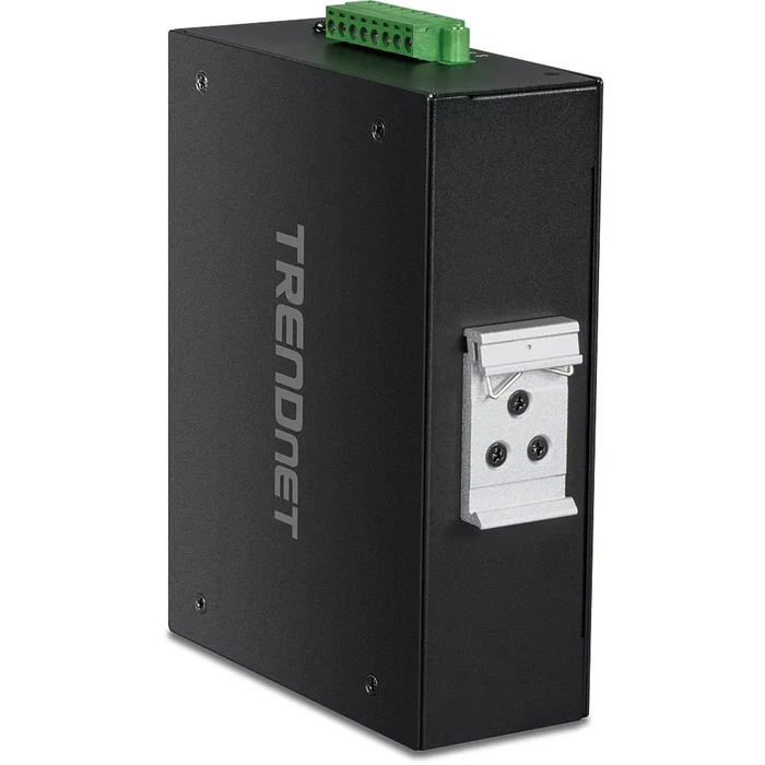 TRENDnet TI-W100 Router Inalámbrico Industrial Gigabit Ethernet AC1200, Doble Banda 2.4GHz/5GHz, 4 Puertos LAN, Carcasa Metálica IP30, Negro