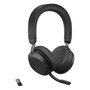Jabra Evolve2 75 - Auriculares On-Ear Bluetooth con Base de Carga - Negro