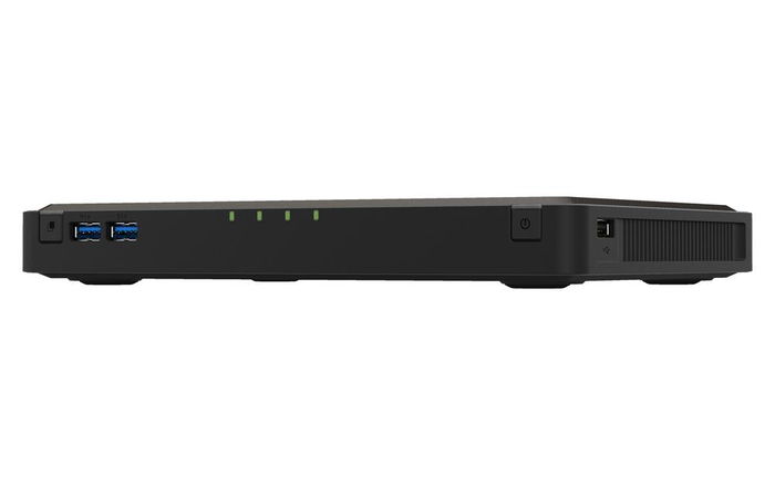 Qnap TBS-464 - Servidor NAS de 4 bahías sin discos, Intel Celeron Quad-Core, 8 GB RAM DDR4, 2 puertos 2.5GbE, 4 ranuras M.2, QTS 5.0