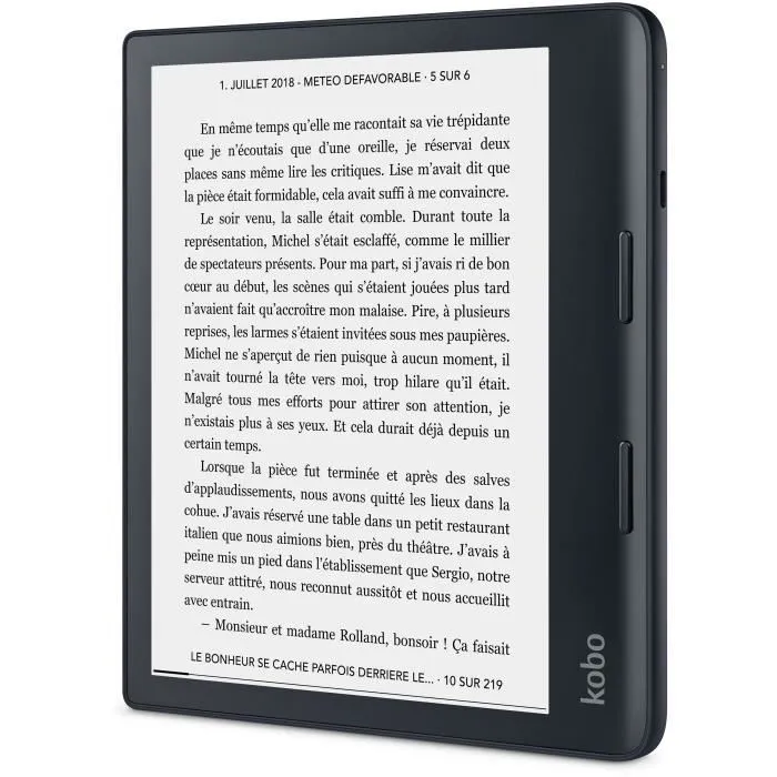 Kobo Lector electrónico Sage táctil 8" HD Comfortlight PRO 300 ppp Impermeable Bluetooth 32GB Negro Kobo Lector electrónico Sage táctil 8" HD Comfortlight PRO 300 ppp Impermeable Bluetooth 32GB Negro