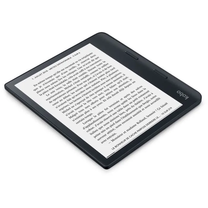 Kobo Lector electrónico Sage táctil 8" HD Comfortlight PRO 300 ppp Impermeable Bluetooth 32GB Negro Kobo Lector electrónico Sage táctil 8" HD Comfortlight PRO 300 ppp Impermeable Bluetooth 32GB Negro
