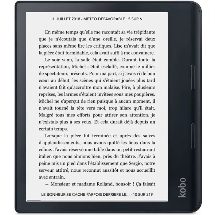 Kobo Lector electrónico Sage táctil 8" HD Comfortlight PRO 300 ppp Impermeable Bluetooth 32GB Negro Kobo Lector electrónico Sage táctil 8" HD Comfortlight PRO 300 ppp Impermeable Bluetooth 32GB Negro