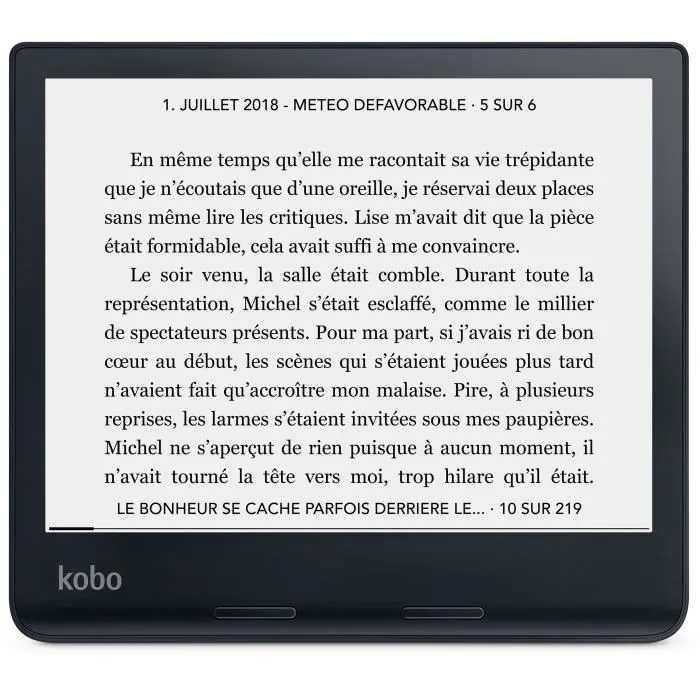 Kobo Lector electrónico Sage táctil 8" HD Comfortlight PRO 300 ppp Impermeable Bluetooth 32GB Negro Kobo Lector electrónico Sage táctil 8" HD Comfortlight PRO 300 ppp Impermeable Bluetooth 32GB Negro