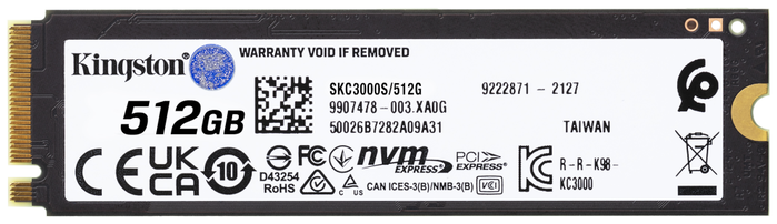 Kingston KC3000 512GB M.2 2280 NVMe PCIe 4.0