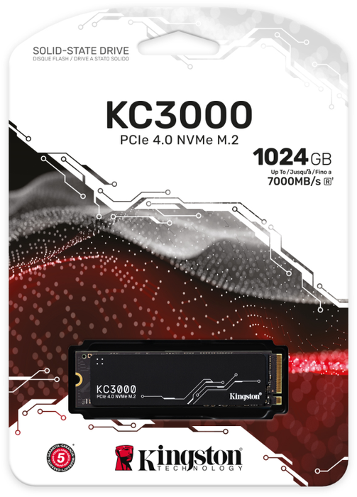 Kingston KC3000 SSD NVMe M.2 2280 PCIe 4.0 de 1 TB para PC y Portátil