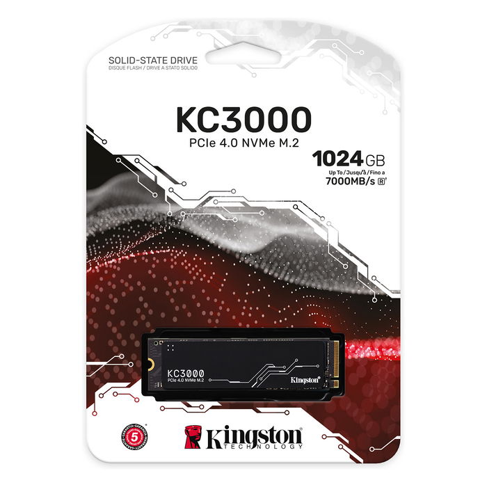 Kingston KC3000 1TB M.2 NVMe PCIe 4.0 x 4 SSD
