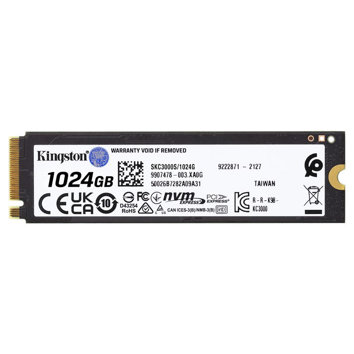 Kingston KC3000 1TB M.2 NVMe PCIe 4.0 x 4 SSD