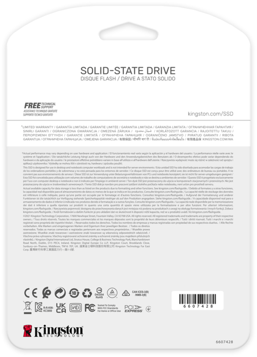 Kingston KC3000 2 TB M.2 2280 NVMe PCIe 4.0 SSD