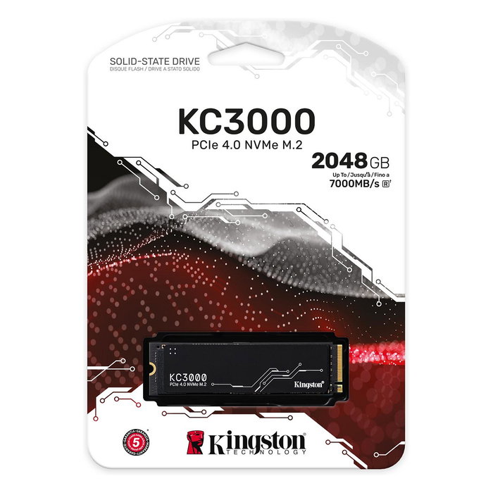 Kingston KC3000 M.2 2TB NVMe PCIe 4.0 x 4 SSD para PC y portátiles