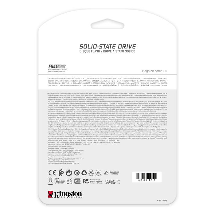 Kingston FURY M.2 2TB NVMe PCIe 4.0 x 4 SSD - Almacenamiento de Alta Velocidad