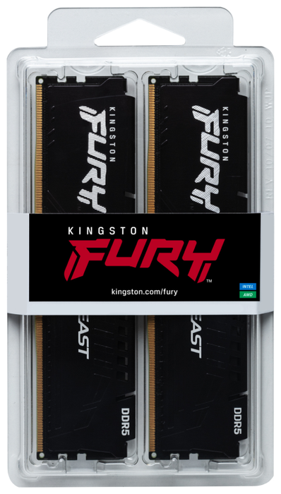Kingston FURY Beast 32 GB (2x16 GB) DDR5 5200 MHz CL40 Black