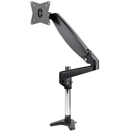 StarTech.com Brazo de Soporte de Escritorio para Monitor VESA de hasta 32″ o Ultraancho 49″ - 8kg, Altura Ajustable, Negro