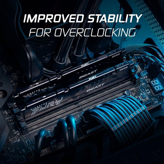 Kingston FURY Beast 16 GB DDR5 5200 MHz CL40 Negro Kingston FURY Beast 16 GB DDR5 5200 MHz CL40 Negro