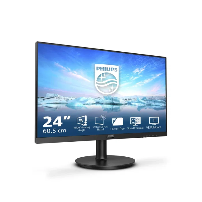 Monitor philips 23,8" 241v8l/00 led 4ms hdmi vga negro Monitor philips 23,8" 241v8l/00 led 4ms hdmi vga negro
