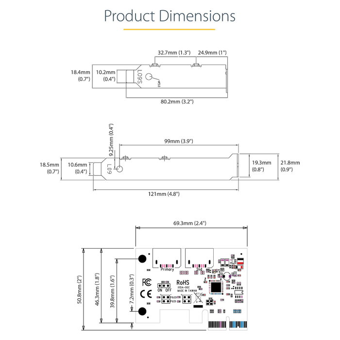 Startech Tarjeta Controladora PCIe SATA III 2 Puertos Internos