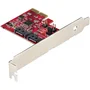 StarTech.com 2P6GR-PCIE-SATA-CARD Tarjeta PCIe RAID Hardware 2 Puertos SATA III 6Gbps Interna Controladora de Disco Compatible con Windows macOS Linux RAID 0 1 SPAN JBOD