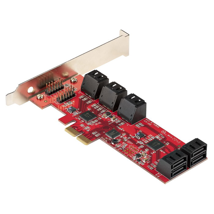 Startech Tarjeta PCIe de expansión interna con 10 puertos SATA 6Gbps